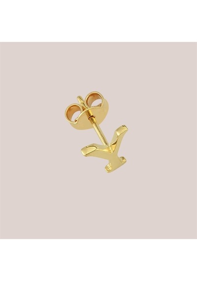 Goldkupe 14 Ayar Altın Y Harf Küpe 0,40 Gr-1382