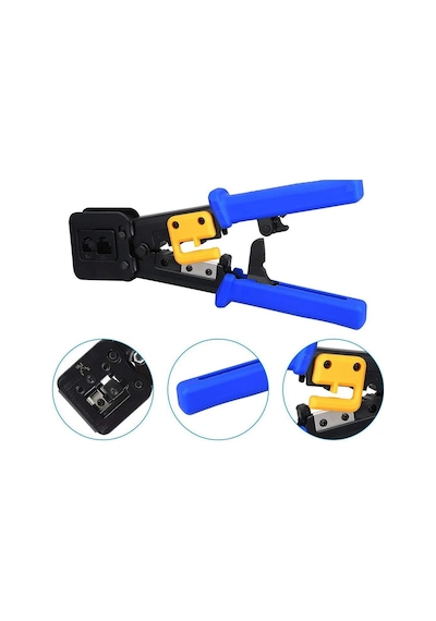 Yeni Nesil Rj45 Pense Rj12 R J45 Sıkma Makaslı Network Ağ Pense