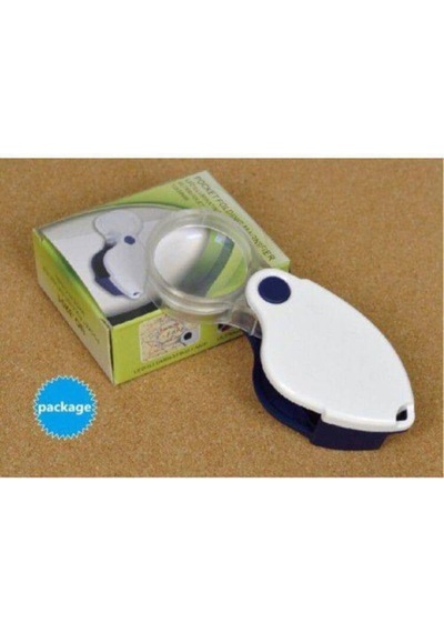 Işıklı Mini Büyüteç, 38mm, 10x Büyütme