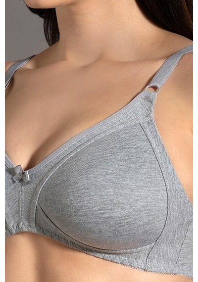 New Bra Kadın Toparlayıcı Desteksiz Gri Sütyen 3c3t1n7o50 001