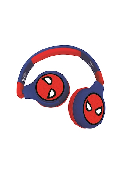 Spiderman 2-in-1 Bluetooth Stereo Kids Headset, Kablosuz, Kablolu, Limited Sound, Foldable, Ayarlanabilir, Girl/boy, Red/blue, Hpbt010sp
