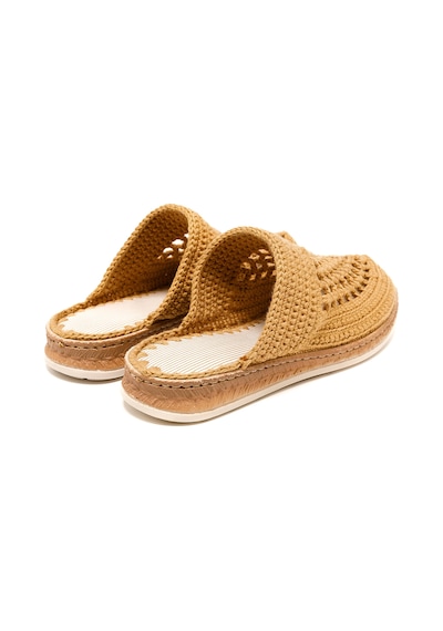 Terlik Kadın Bbs Jmy John May Knitwear Slippers Camel Kahverengi