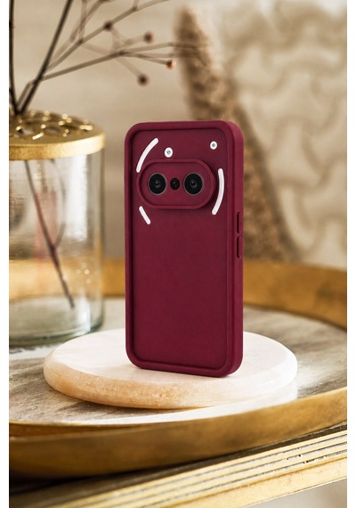 Nothing Phone 3a Uyumlu Kamera Çıkıntılı Mat Silikon Telefon Kılıfı