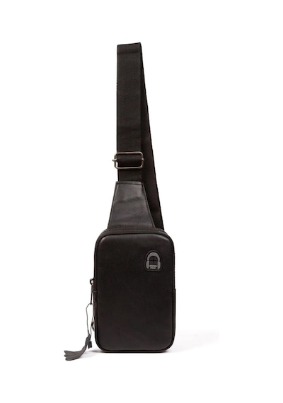 Newish Polo Erkek Hakiki Deri Göğüs Ve Omuz Çantası New089 Siyah