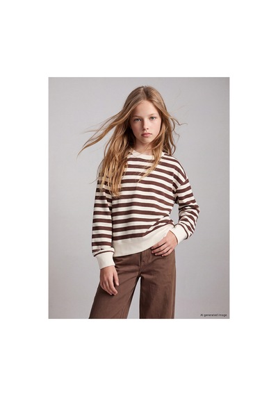 Lc Waikiki Alıta Cıty Farkıyla Lcw Kids Ekru Baskılı Kız Çocuk Sweatshirt 2'li Ekru - 927503618 Ekru