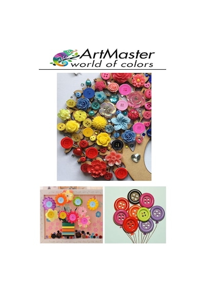 Renkli Ahşap Düğme 60 Adet 1 Paket Sanat Etkinlik Okul Kreş Anasınıfı 1.2cm 50 Adet 2.5cm 10 Adet Süsleme Düğmesi
