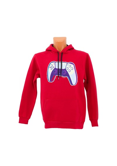 Gamepad Baskılı Sweatshirt Sarı