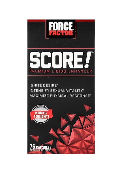 Force Factor Score Premium Libido Enhancer L-citrulline , Tribulus , Black Maca , L-theanine 76 Cap