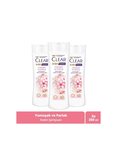 Women Kepeğe Karşı Etkili Şampuan Yumuşak Ve Parlak 350 Ml X3