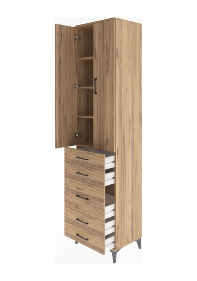 Hyperion Dolap 4 Raflı 5 Çekmeceli 2 Kapaklı 60x44x243 Çam-çam Atlas Çam Hyperion Dolap 4 Raflı 5 Çekmeceli 2 Kapaklı 60x44x243 Çam-çam Atlas Çam