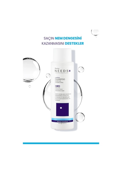 Derma Needs Yıpranmış Ve Kuru Saçlar İçin Şampuan 400 ML Besleyici Biotinli, B5 Vitaminli, Protein Sülfatsız