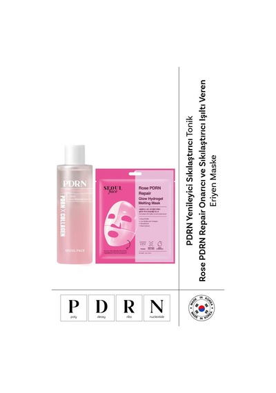 Dermal Yenileyici Sıkılaştırıcı Yaşlanma Karşıtı Pdrn Tonik 250 Ml Ve Rose Pdrn Eriyen Maske 34 Gr