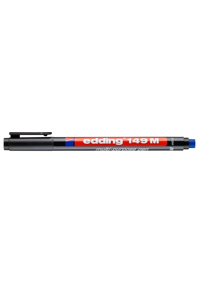 Edding 149 M Silgili Permanent Kalem - Asetat Kalemi - Siyah - 1 Kalem - Yuvarlak Uç 1 Mm Genel