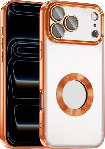 Apple Uyumlu iPad iPhone 17 Pro Max Kılıf Kamera Korumalı Logo Gösteren Zore Omega Kapak Çok Renkli