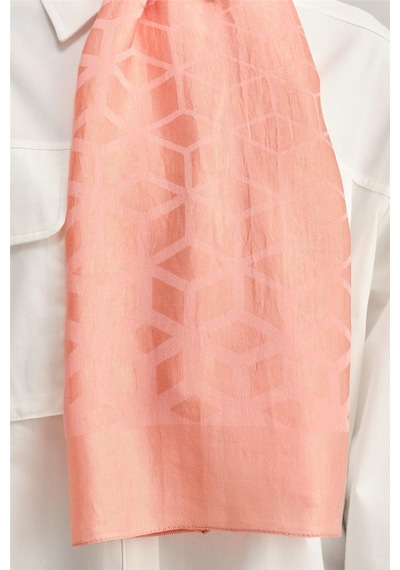Armine Lyocell Naia Petek Desen Şal 1113-14 Pembe