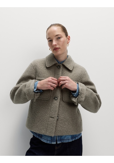Marks & Spencer Dokulu Yaka Detaylı Bomber Ceket T59005002C Kahverengi