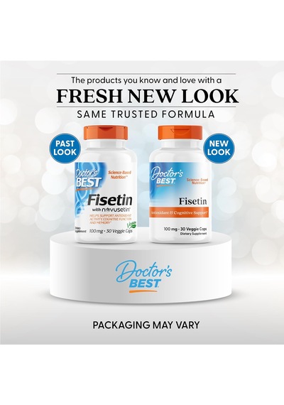 Doctor's Best Fisetin With Novusetin 100 Mg 30 Veggie Kapsül Usa Menşeii Dmmedicineden Orijinal
