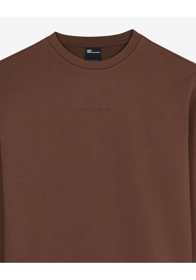 Skechers M Essential Crewneck Sweatshirt Erkek Kahverengi Sweatshirt S2610015-2070