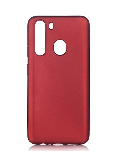 Samsung Uyumlu Galaxy A21 Kılıf Zore Premier Silikon Kapak Mürdüm