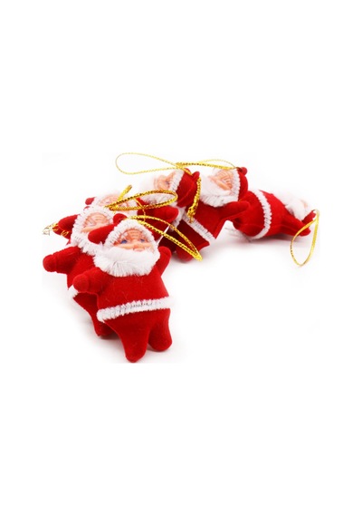 Yılbaşı Çam Ağacı Süsü Noel Baba 6'lı