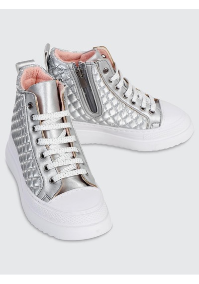 Civil Boots Kapitone 31- Bot - Gri 33 Gümüş