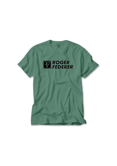 Roger Federer Text Krem Tişört