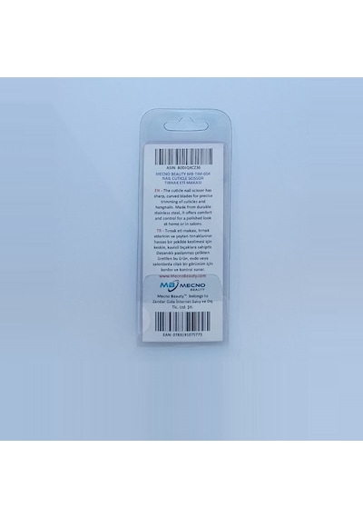 Mecno Beauty Mb-Tım-004 Paslanmaz Çelik Tırnak Eti Makası