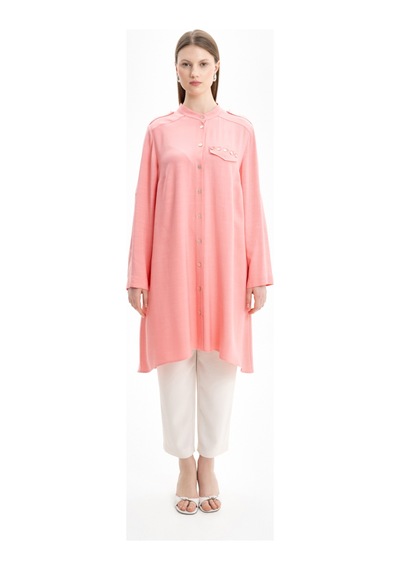 Aker 24ss15677112 Büyük Beden Tunik 24ss15677112 090 Somon Somon