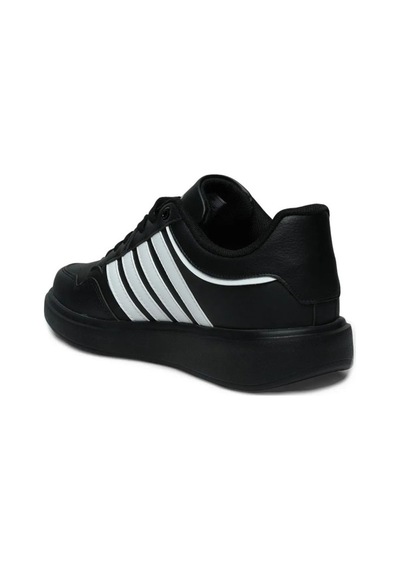 Best Of 2079-26 Cilt Deri Anatomik Erkek Sneaker Siyah Beyaz Siyah Siyah