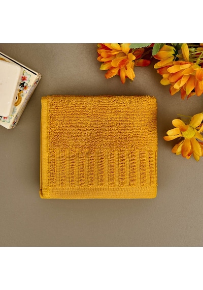 Soft Patte El Havlusu - Hardal - 30x50 Cm Renkli
