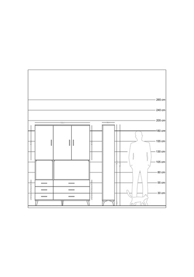 Arges Dolap 6 Raflı 6 Çekmeceli 3 Kapaklı 132x30x195 Antrasit-antrasit/aytaşı Antrasıt/aytası Arges Dolap 6 Raflı 6 Çekmeceli 3 Kapaklı 132x30x195 Antrasit-antrasit/aytaşı Antrasıt/aytası