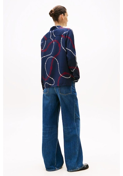 Tommy Hilfiger Kadın Gömlek Lacivert