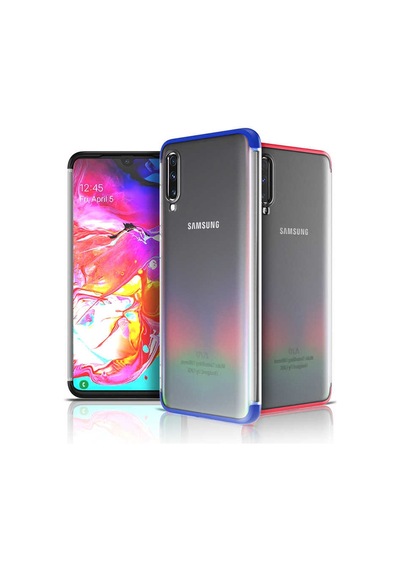 Galaxy A70 Kılıf Zore Nili Kapak Mavi