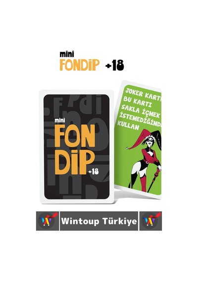 Eğlenceli Yılbaşı Parti Sevgili Grup Arkadaş Ortamı İçki Kart Oyunu Fondip Mini +18 55 Kart
