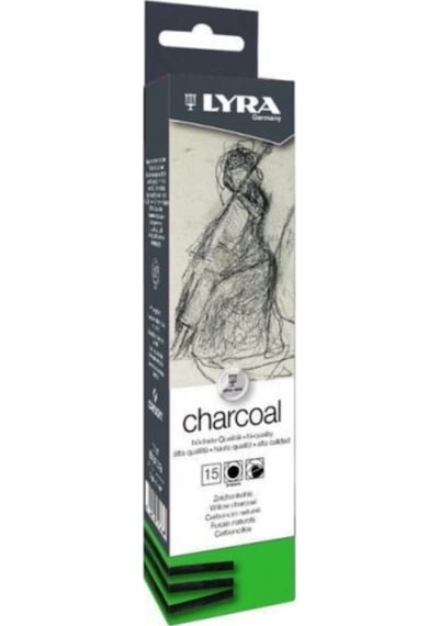 Lyra Thin Charcoal Doğal Füzen 3-4Mm 15 Adet