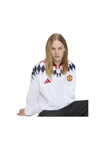 Adidas Erkek Ceket Manchester United Stadium Track Top Kv4348 Beyaz