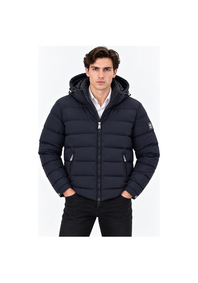 Fiyesmen Slim Fit Erkek Kapşonlu Mont 7817 Lacivert Fiyesmen Slim Fit Erkek Kapşonlu Mont 7817 Lacivert