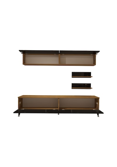 Decoraktiv Eko 5 Mdf Std Silver Tv Ünitesi Tv Sehpası Pera - Siyah