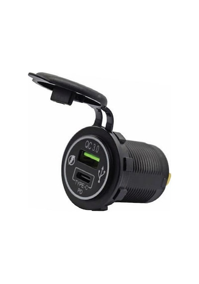 Usb Soketi 12-24V Usb+Type C