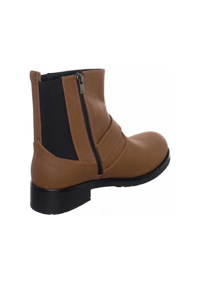 41-42-43-44 Numara K186-4 Taba Nubuk Lastikli Büyük Numara Kadın Bot TABA NUBUK