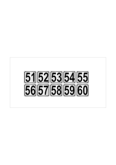 Metal Kapı,Masa,Dolap Numarası 5Cmx5Cm 10 Adet (51…60) (428976582)