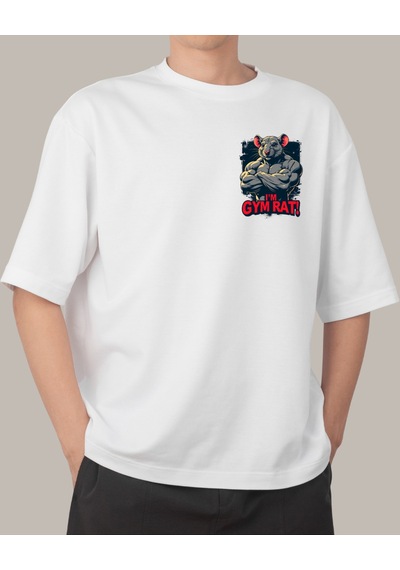 Penguen Blinders Tasarımlı Baskılı T-shirt Beyaz