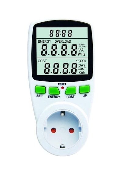 Pm001 Wattmetre - Enerji Tüketim Sarfiyat Ölçer Priz 230v 3680w