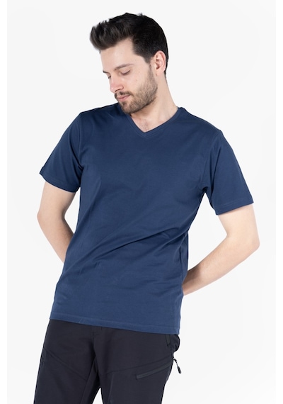 V Yaka T-shirt İndigo