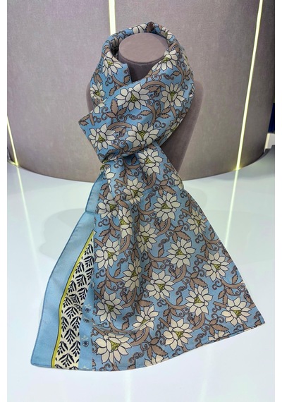 Cardion Lunira Silk Pamuk İpek Şal Sweet Line KAhverengi