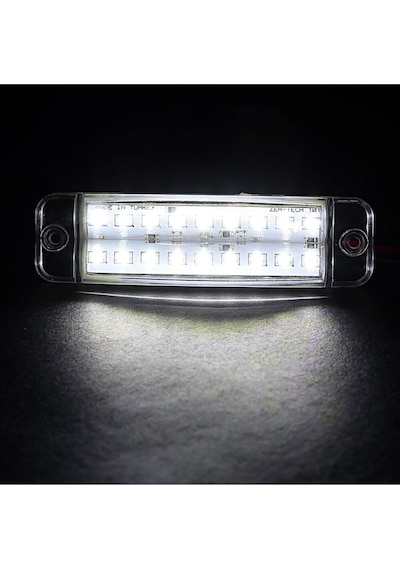 Ahmet Otomotiv 10 Adet Çift Sıra Parmak Led Beyaz Renk 10cm 16 Led