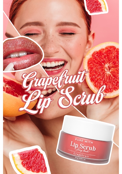 Glossy Touch Dudak Peelingi Greyfurt Aromalı Pürüzsüz Ve Işıltılı Dudak Peelingi 25 Gr