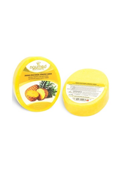 Ananas Özlü Batık Ve Çilek Bacak Onarımına Yardımcı Doğal Süngerli Sabun Ananas