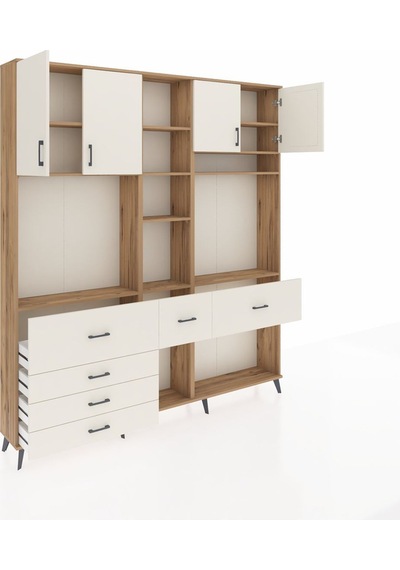 Arges Dolap 11 Raflı 6 Çekmeceli 4 Kapaklı 220x30x243 Çam-aytaşı/aytaşı Aytası/aytası Arges Dolap 11 Raflı 6 Çekmeceli 4 Kapaklı 220x30x243 Çam-aytaşı/aytaşı Aytası/aytası