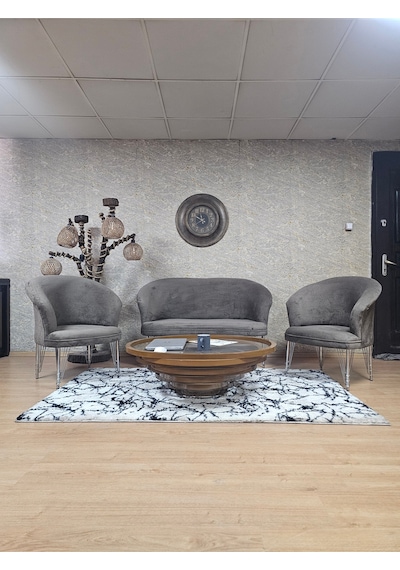 Zafir Teddy Takım Krom Kaplama Telli Ayak Çay Seti Koltuk - Berjer , Balkon, Salon, Ofis Kahverengi Zafir Teddy Takım Krom Kaplama Telli Ayak Çay Seti Koltuk - Berjer , Balkon, Salon, Ofis Kahverengi